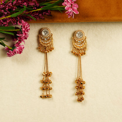 Aanura Gold Plated Chandrika Drop Earrings