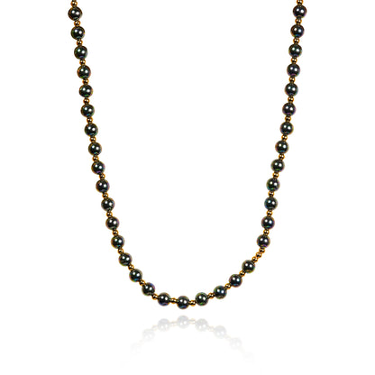 Aanura Gold Stainless Steel Beaded Necklace