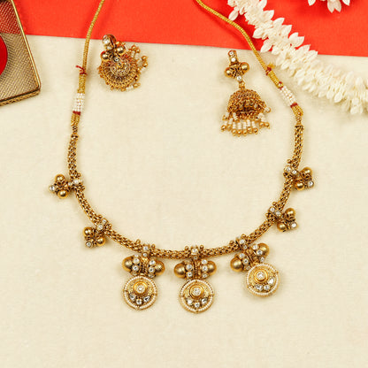 Aanura Traditional Necklace & Earring Set