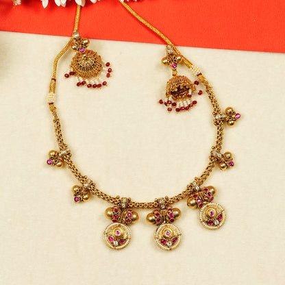 Aanura Traditional Necklace & Earring Set