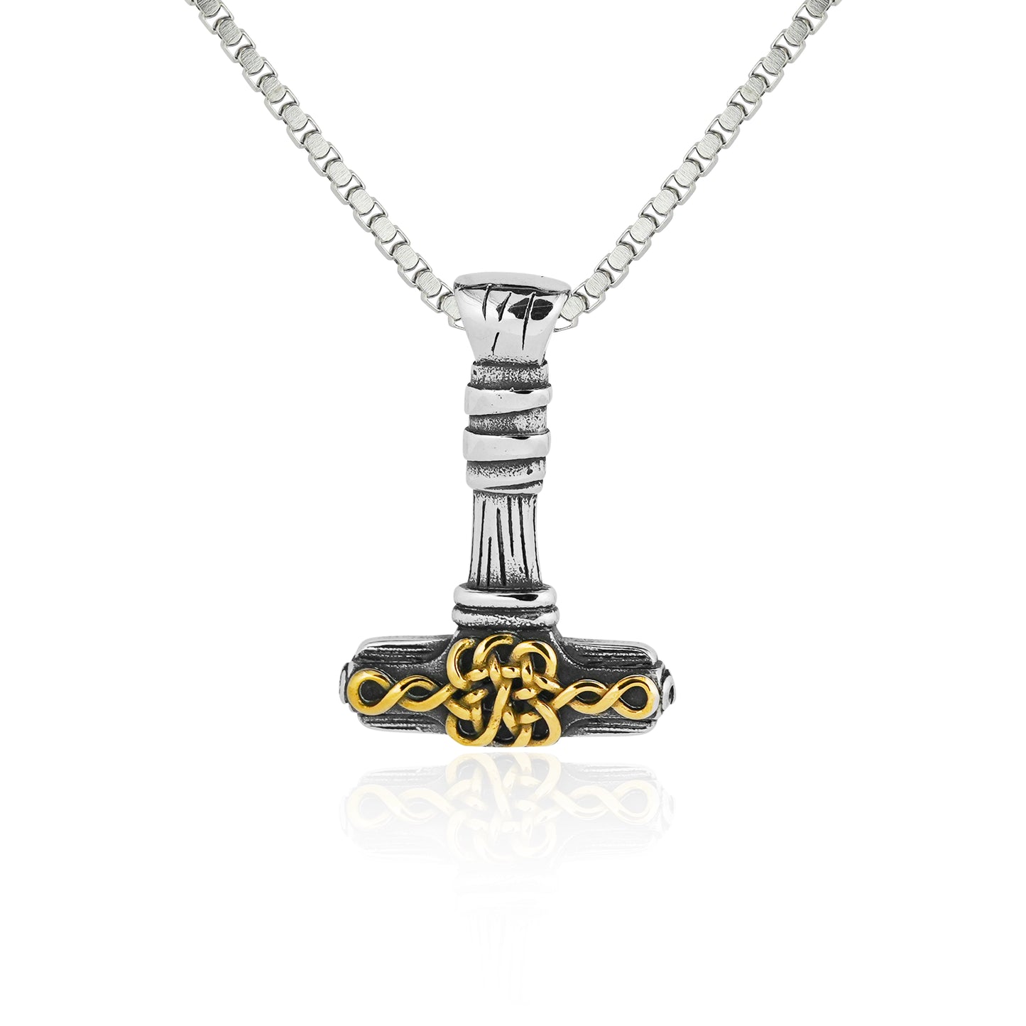 Aanura Dual-Tone Hammer Chain For Men
