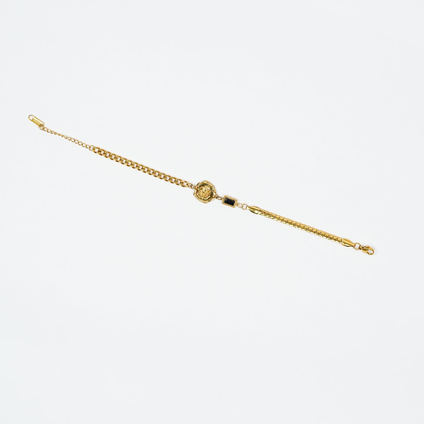 Aanura Half-Link Adjustable Gold Bracelet