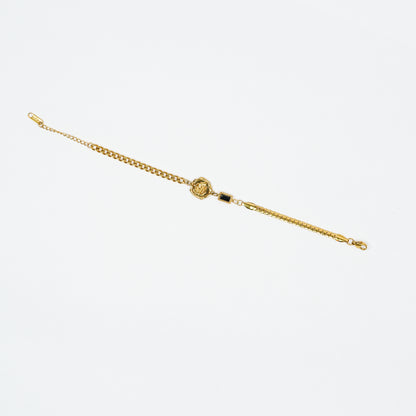 Aanura Half-Link Adjustable Gold Bracelet