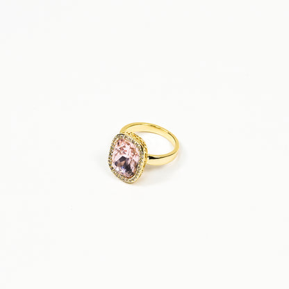 Aanura Gold Plated Geometric Statement Ring