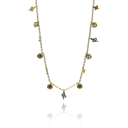 Aanura Delicate Charm Drop Adjustable Necklace