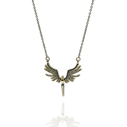 Aanura Winged Spark Pendant Necklace