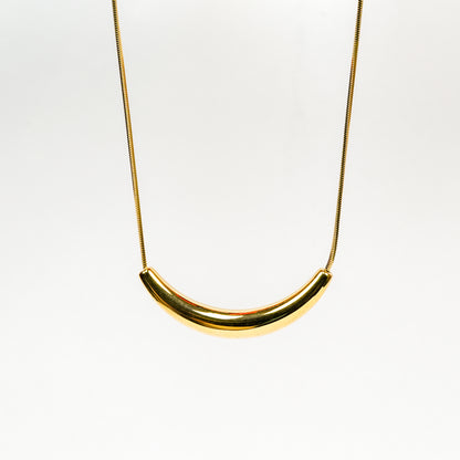 Aanura Curved Bar Statement Necklace
