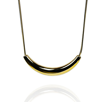 Aanura Curved Bar Statement Necklace