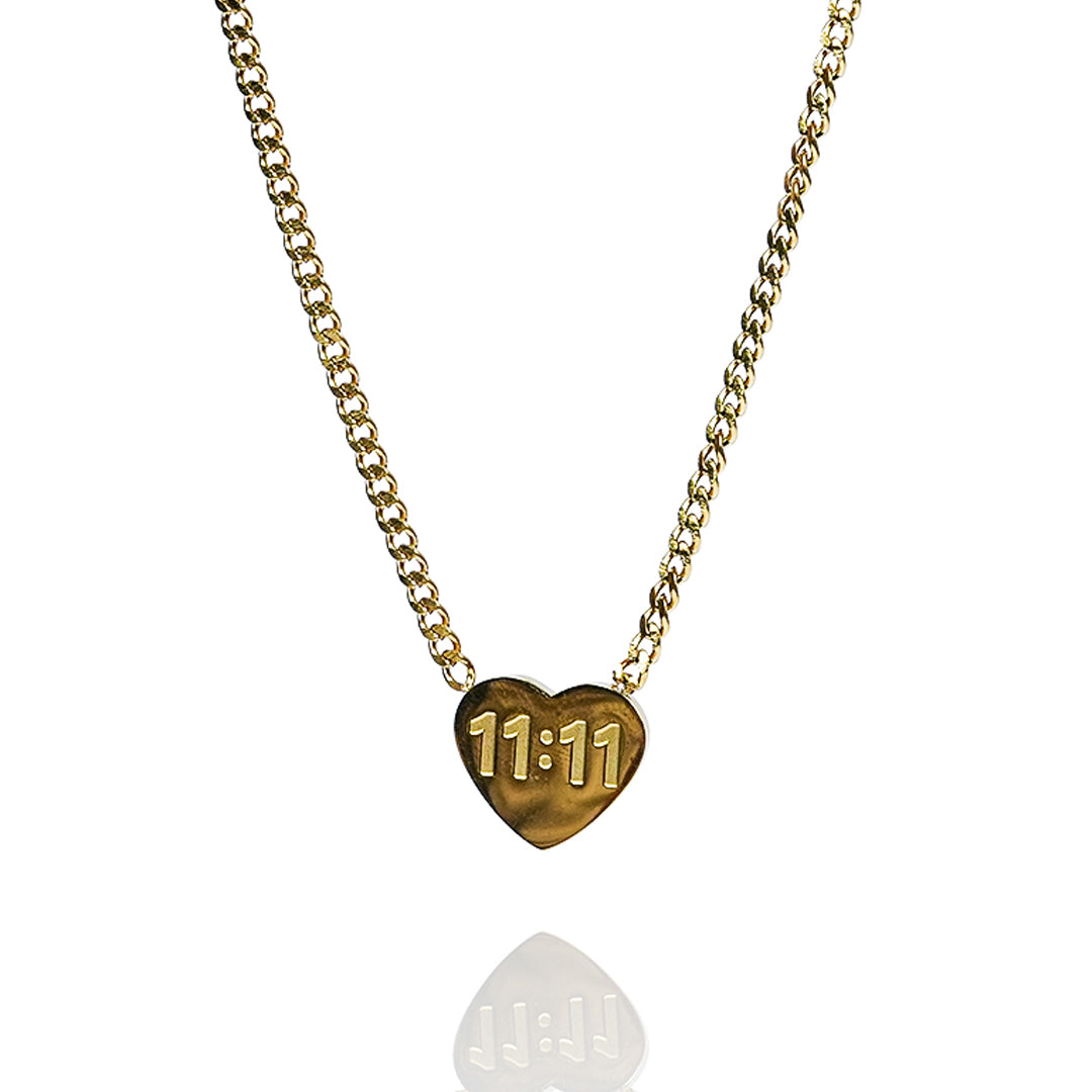Aanura Heart Lock Chain Necklace