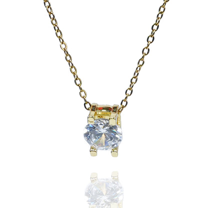 Aanura Classic Solitaire Pendant Necklace