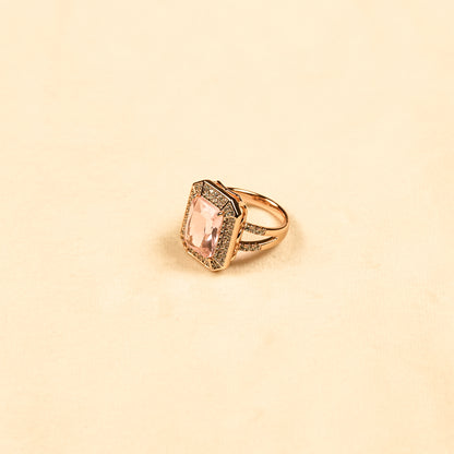 Aanura Gold Plated Geometric Statement Ring