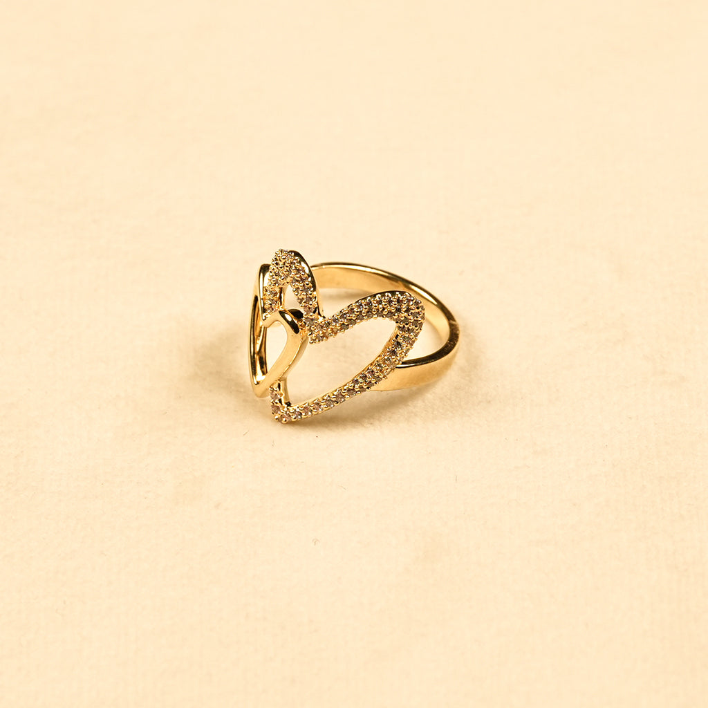Aanura Crystal Interlinked Adjustable Ring
