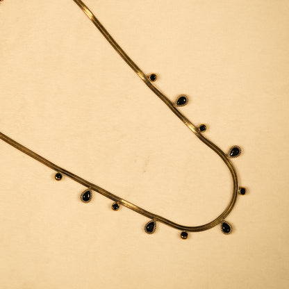 Aanura Drop Accent Minimal Necklace