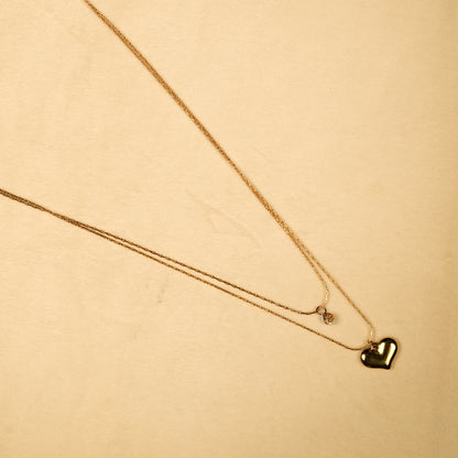Aanura Dual Heart Layered Necklace