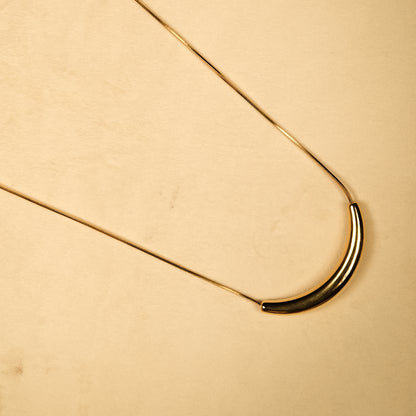 Aanura Curved Bar Statement Necklace