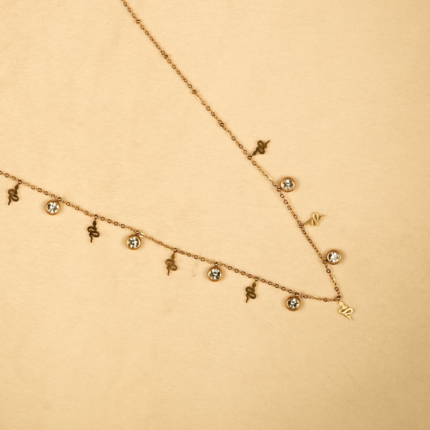 Aanura Delicate Charm Drop Adjustable Necklace