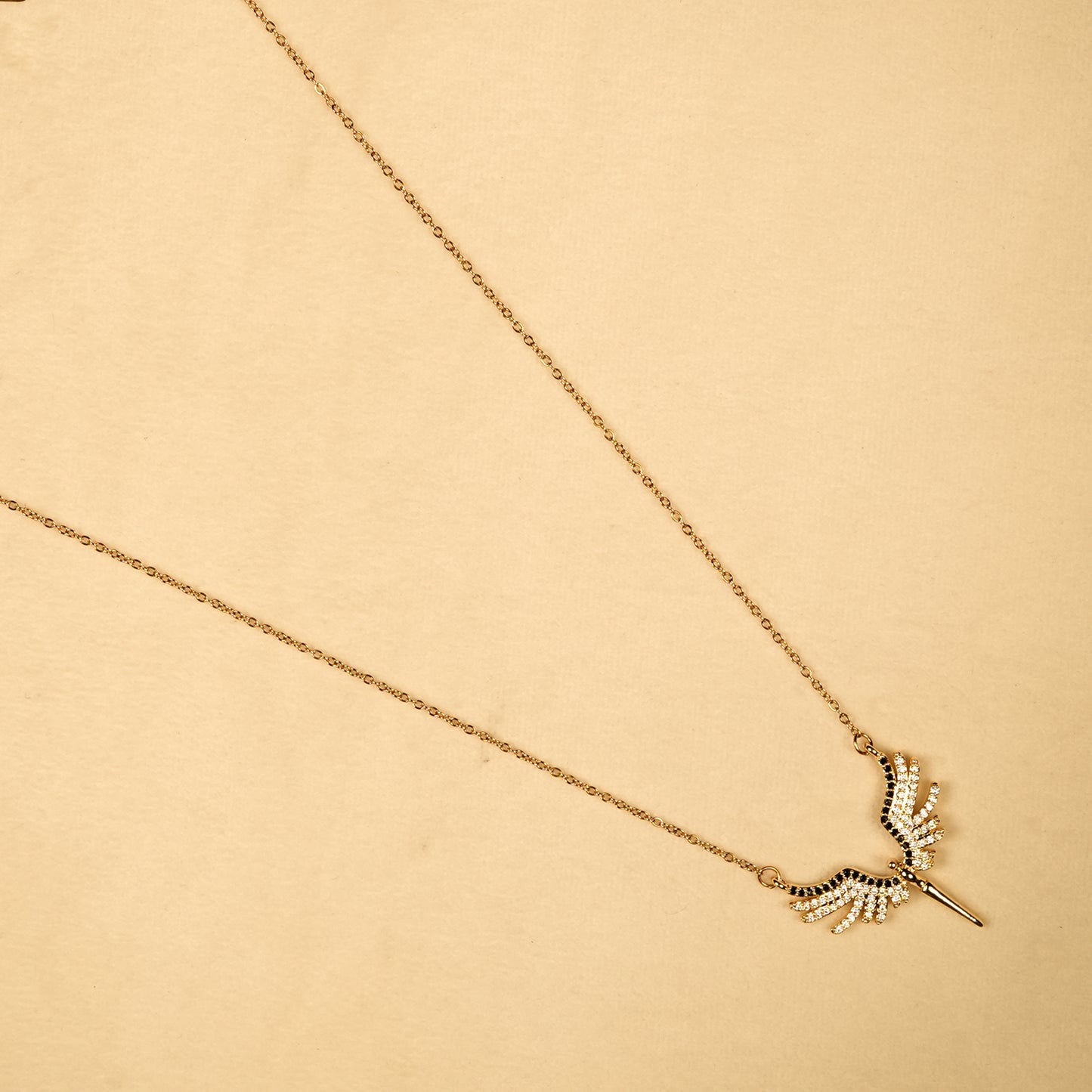 Aanura Winged Spark Pendant Necklace