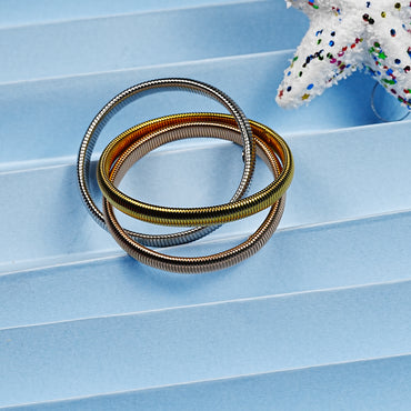 Aanura Triple Coil Statement Bracelet
