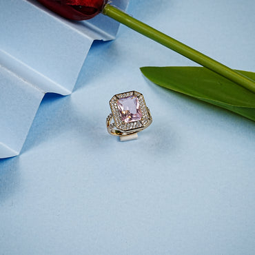 Aanura Gold Plated Geometric Statement Ring