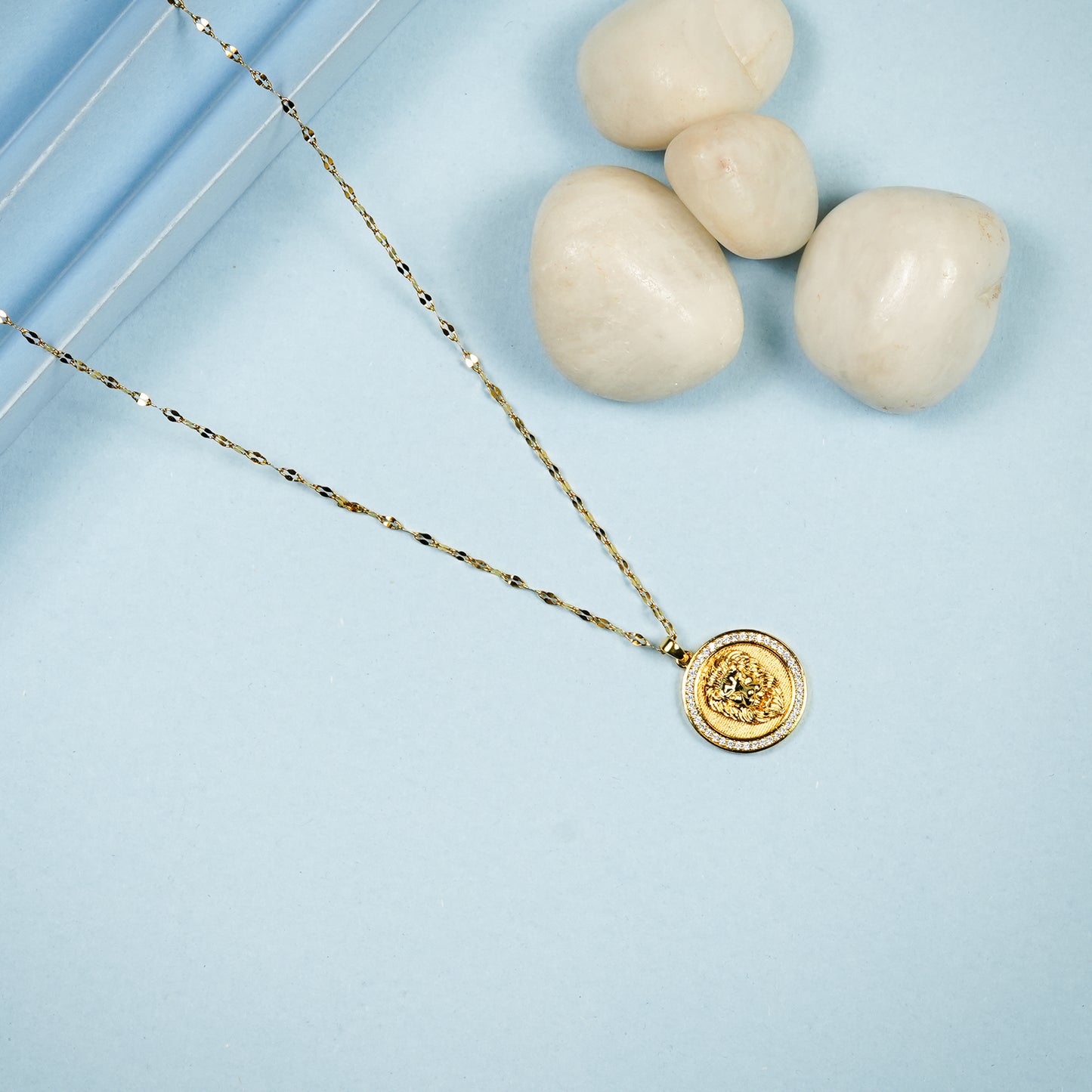 Aanura Coin Medallion Adjustable Necklace