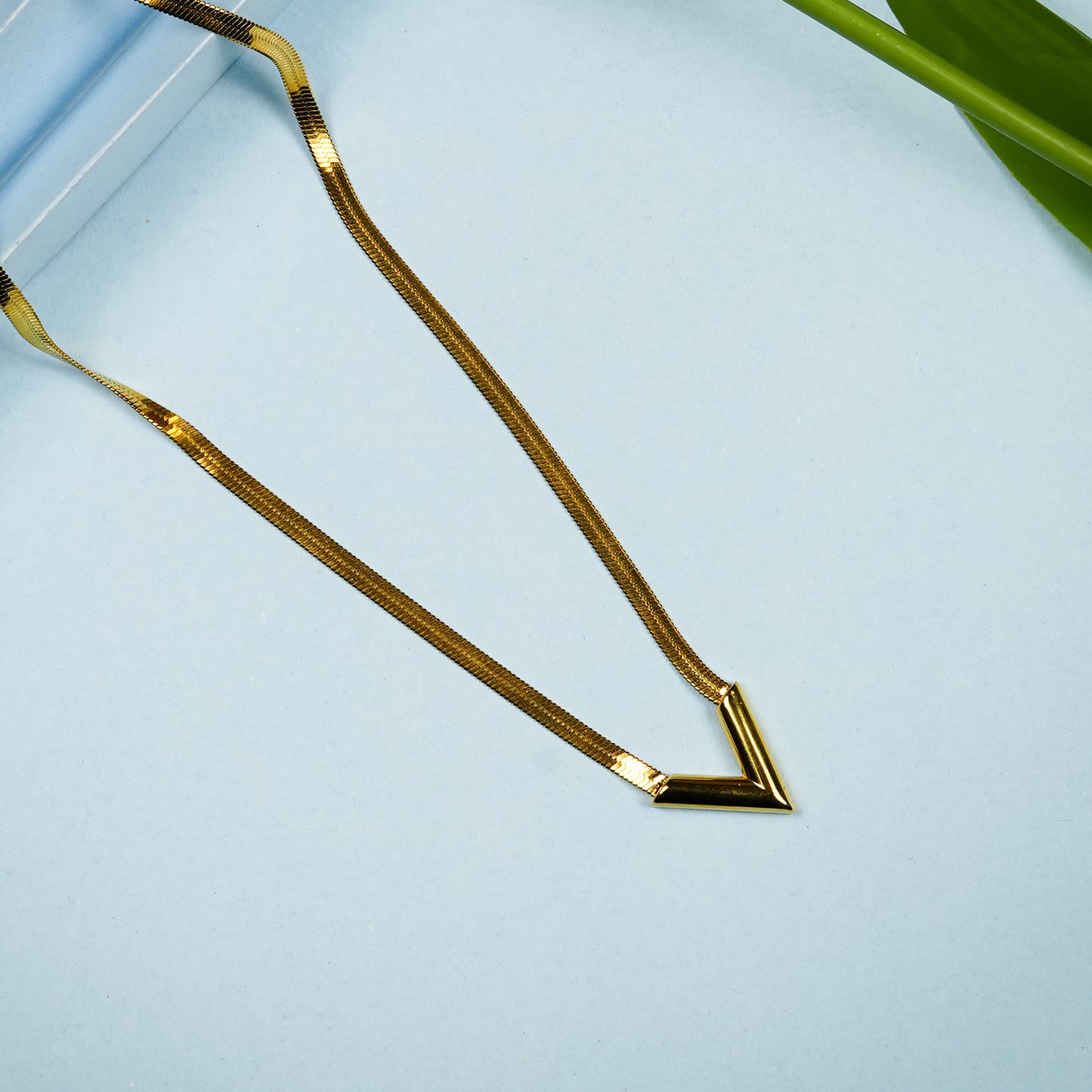 Aanura V-Bar Statement Necklace