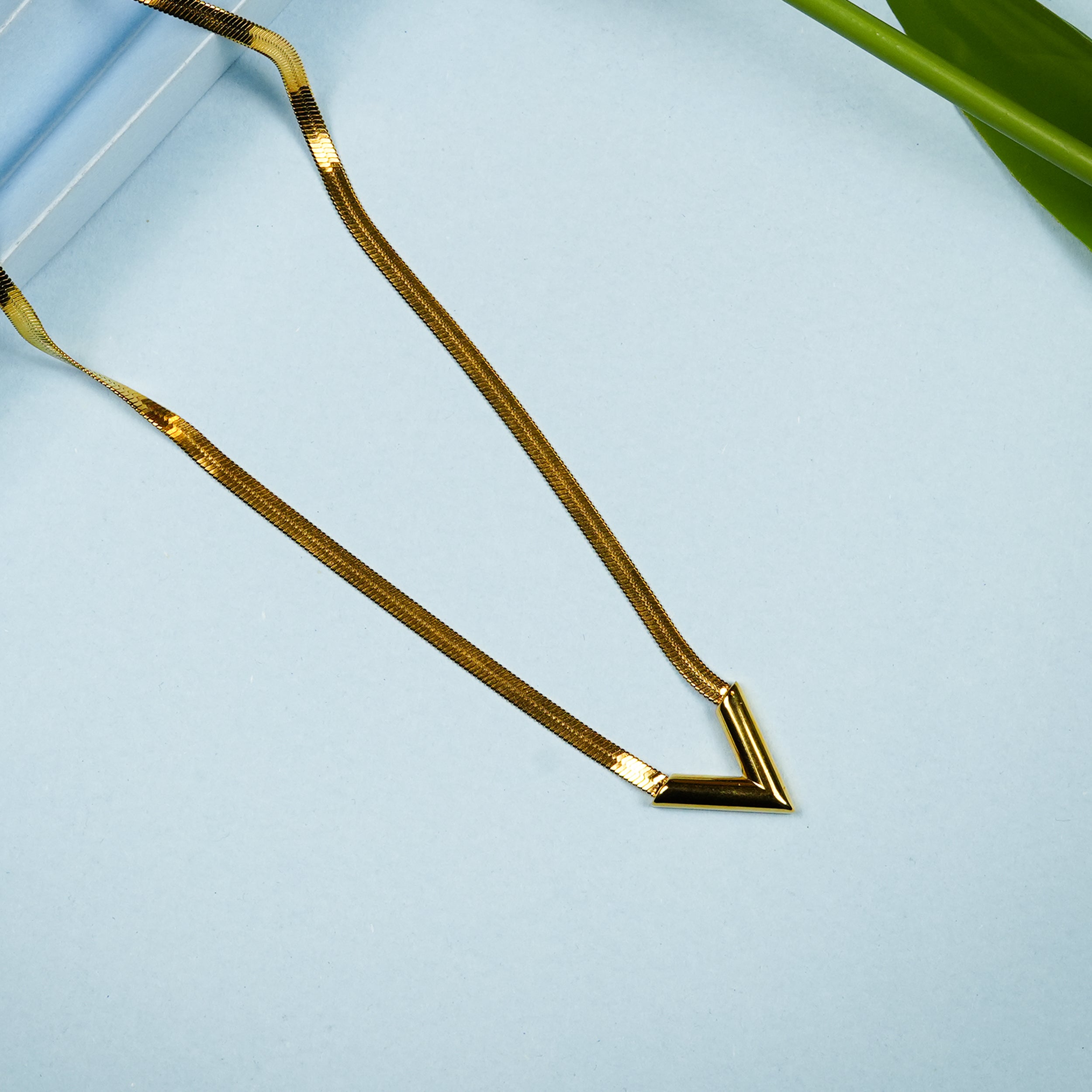 Aanura V-Bar Statement Necklace