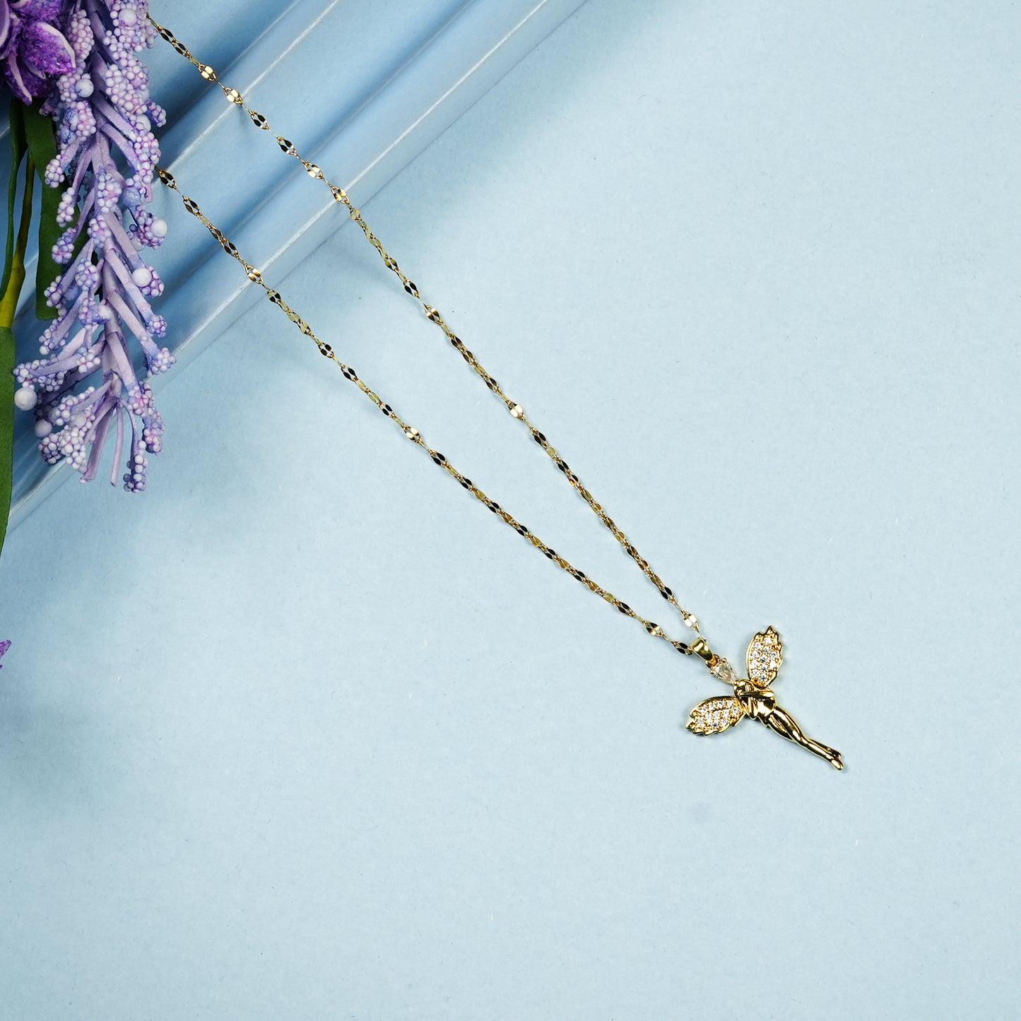 Aanura Fairy Wing Pendant Necklace