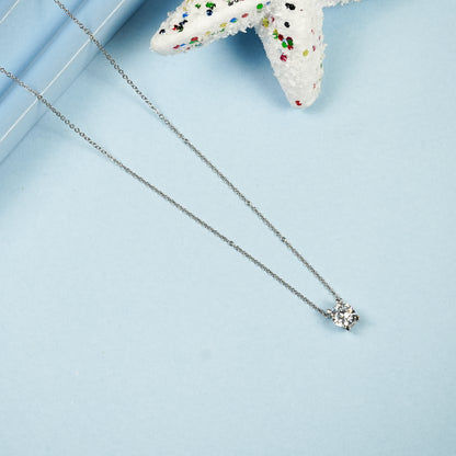 Aanura Classic Solitaire Pendant Necklace