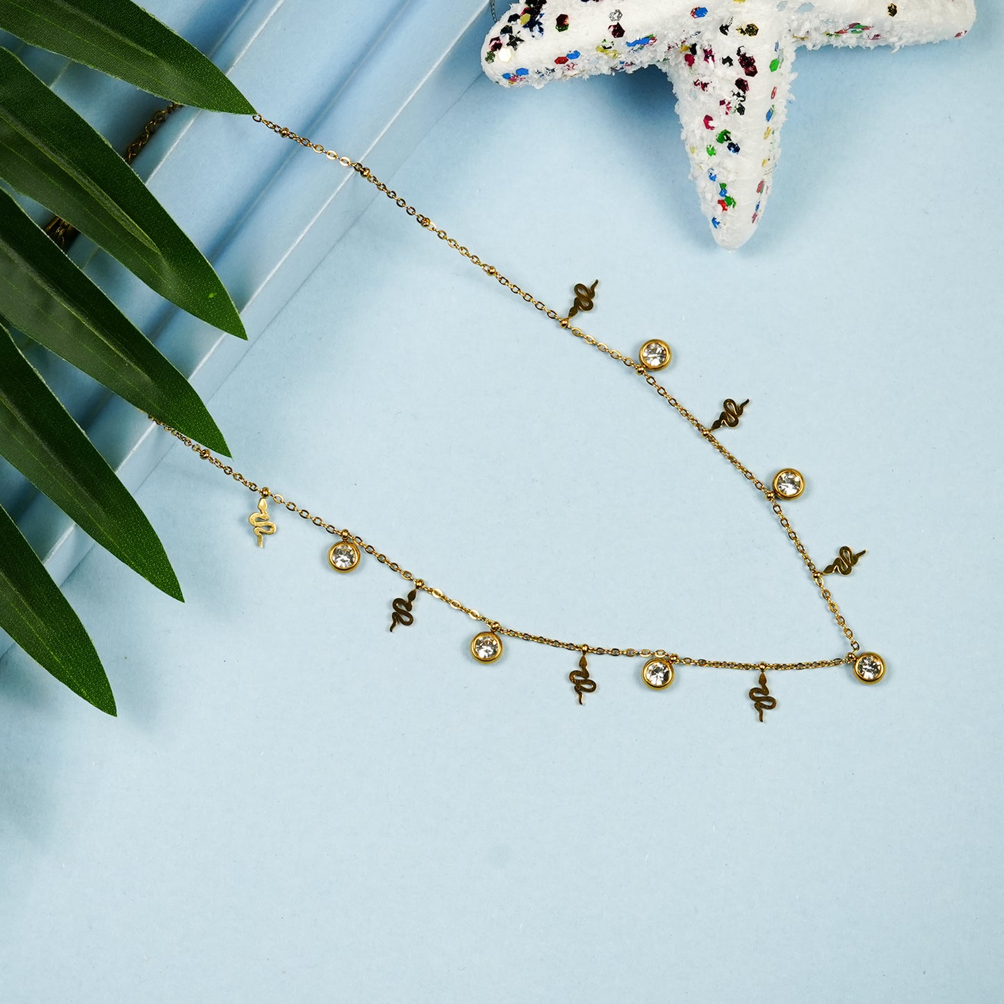 Aanura Delicate Charm Drop Adjustable Necklace