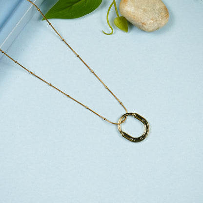 Aanura Interlocked Oval Pendant Necklace
