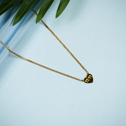 Aanura Heart Lock Chain Necklace