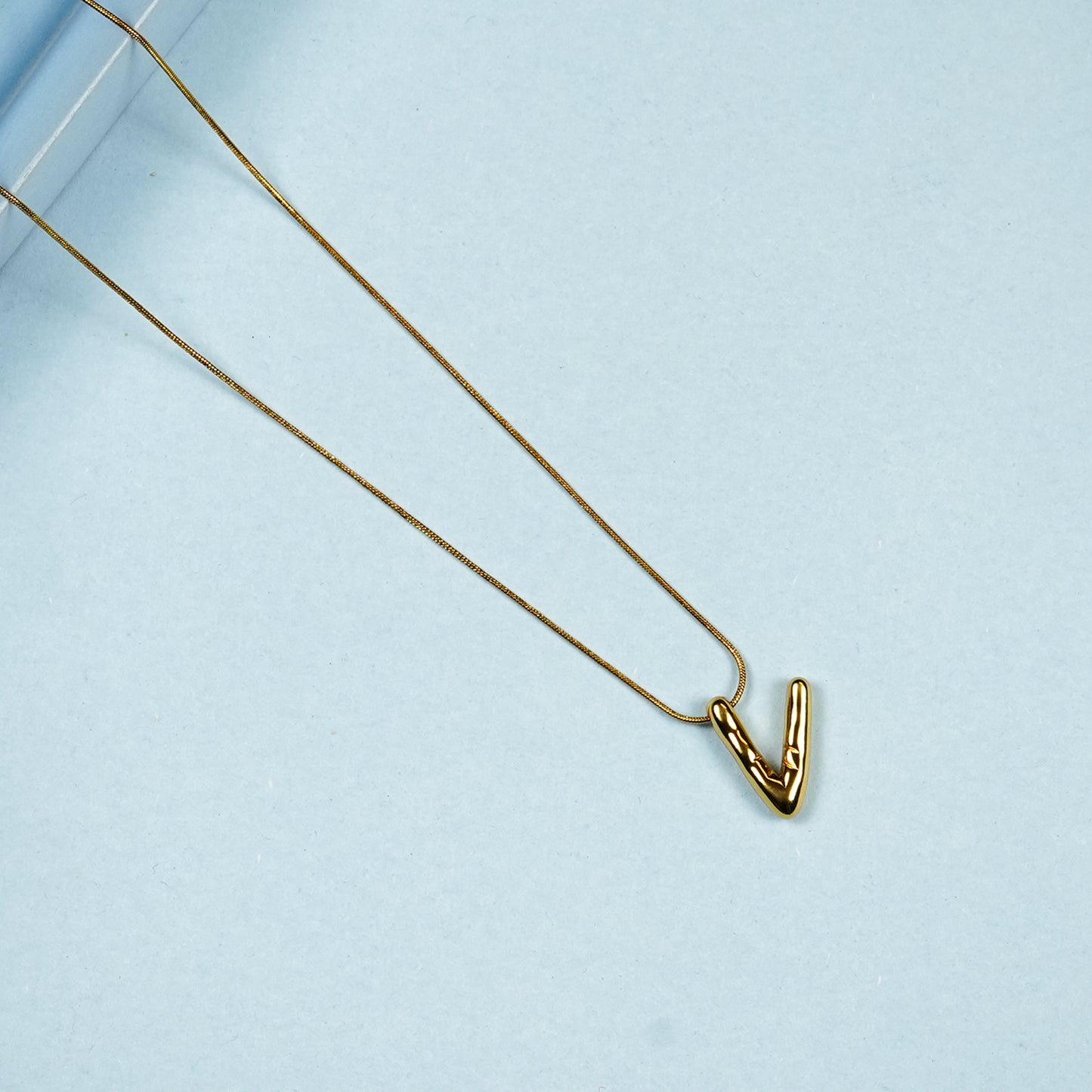 Aanura Sculpted V Pendant Necklace