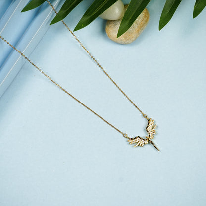Aanura Winged Spark Pendant Necklace