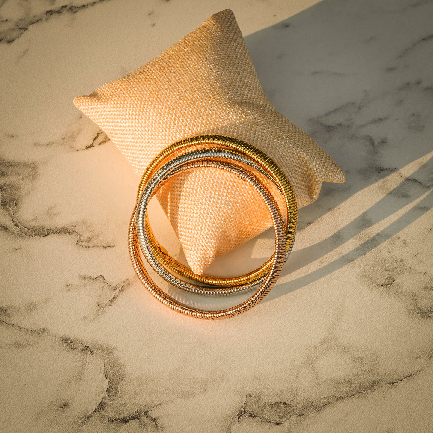 Aanura Triple Coil Statement Bracelet