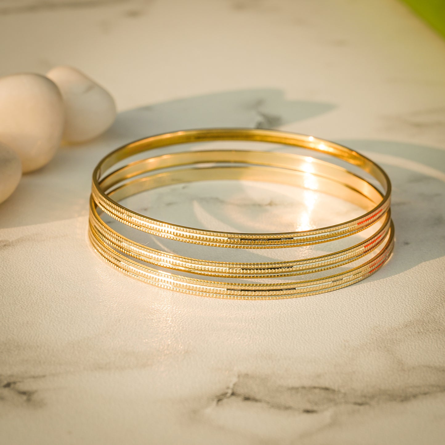 Aanura Classic Slim Line Slip-On Bracelet Set