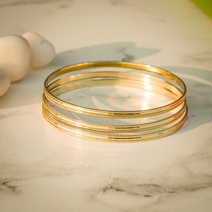 Aanura Classic Slim Line Slip-On Bracelet Set