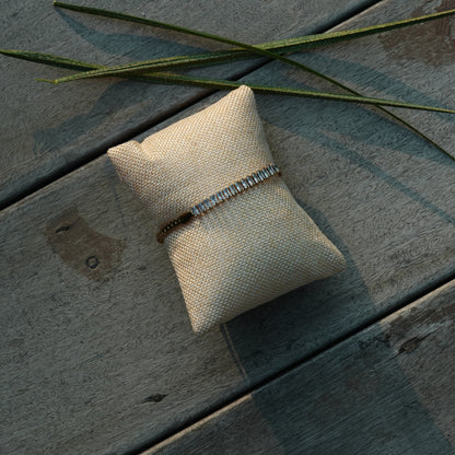 Aanura Linear Crystal Bar Adjustable Bracelet