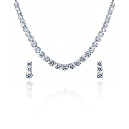 Aanura Classic Solitaire Necklace Set