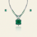 Aanura Emerald Green Necklace Set