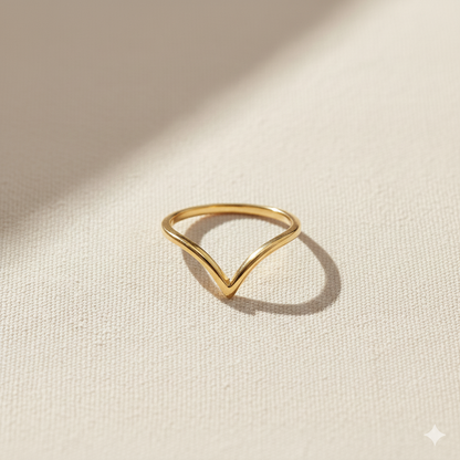 Aanura Sleek Chevron in 18K Gold Plated 925 Silver