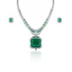 Aanura Emerald Green Necklace Set