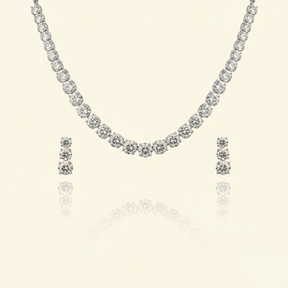 Aanura Classic Solitaire Necklace Set