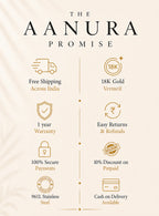 Aanura Gold Plated Elegant Drop Earrings