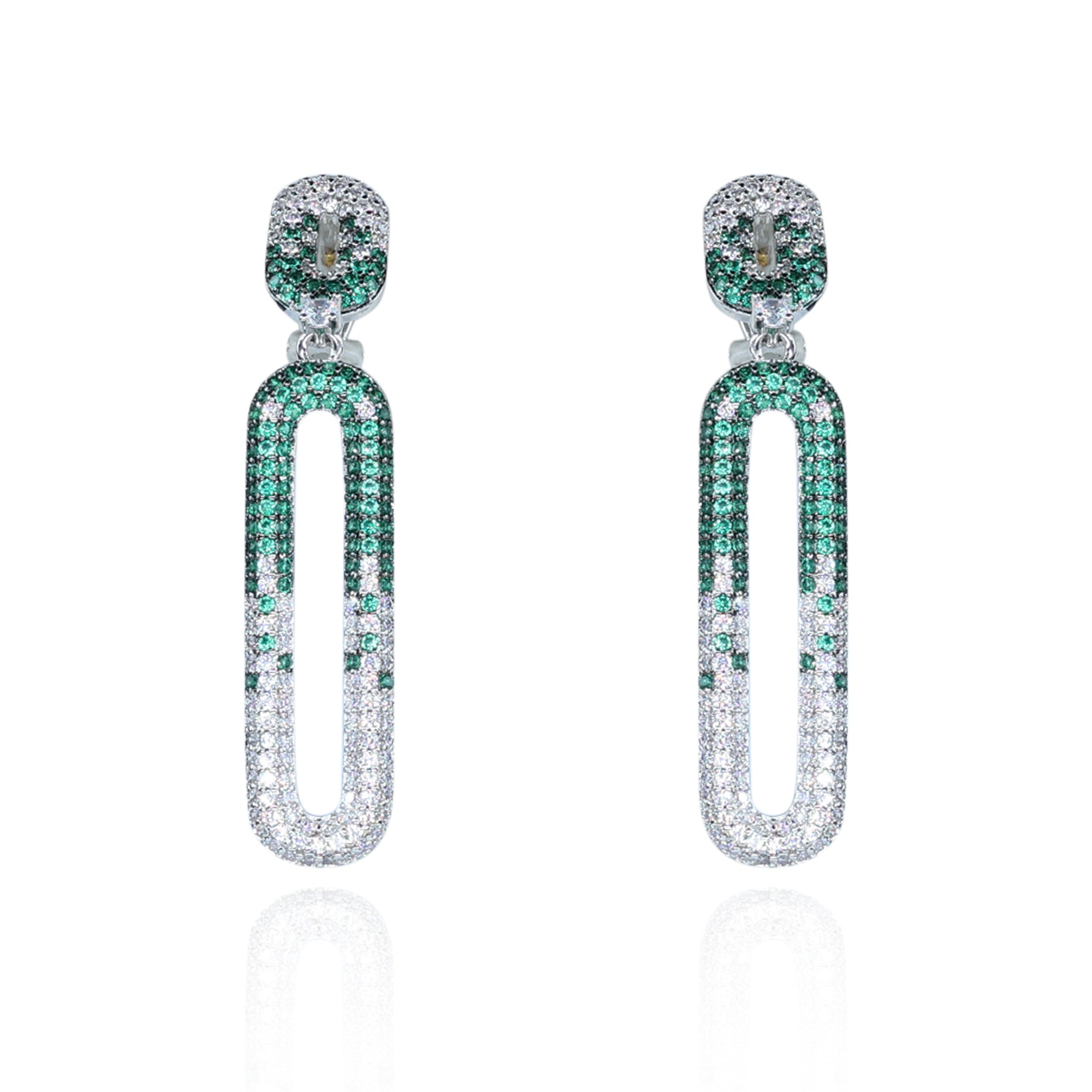 Aanura Blue & White Gradient Drop Earrings