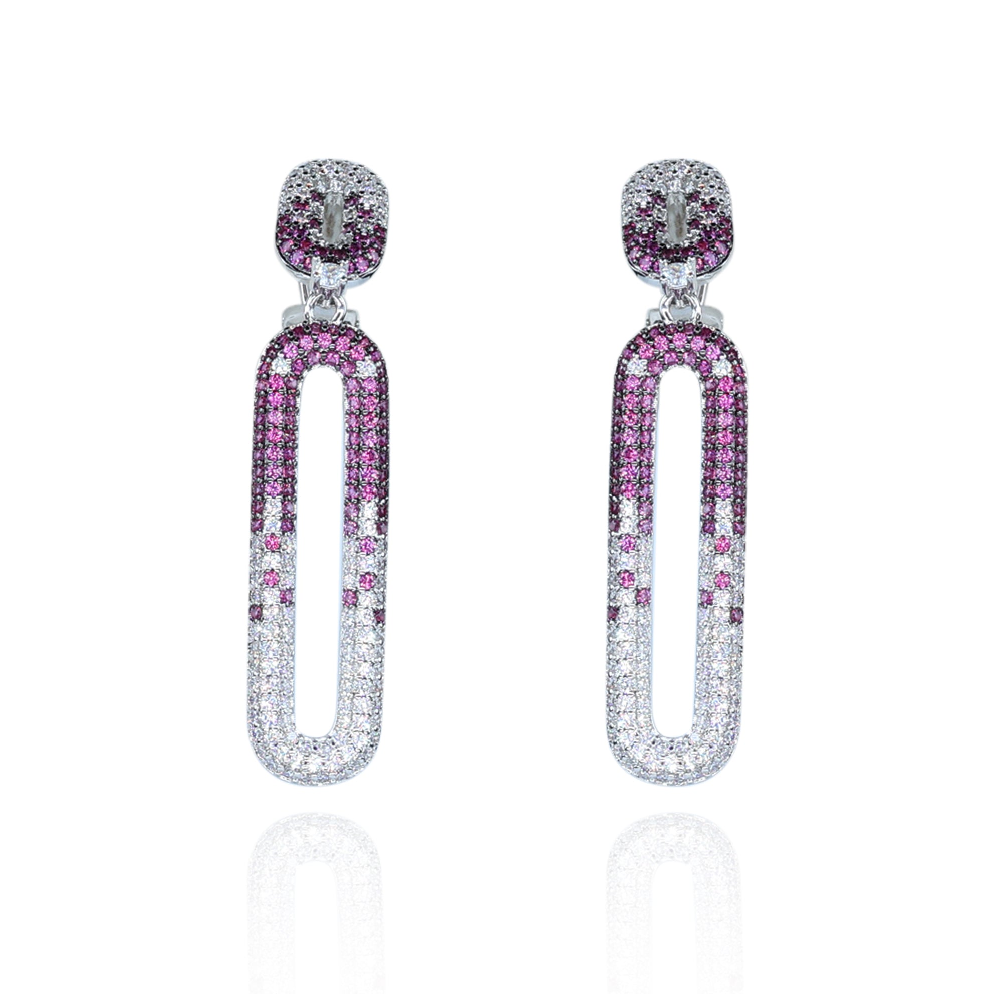 Aanura Blue & White Gradient Drop Earrings