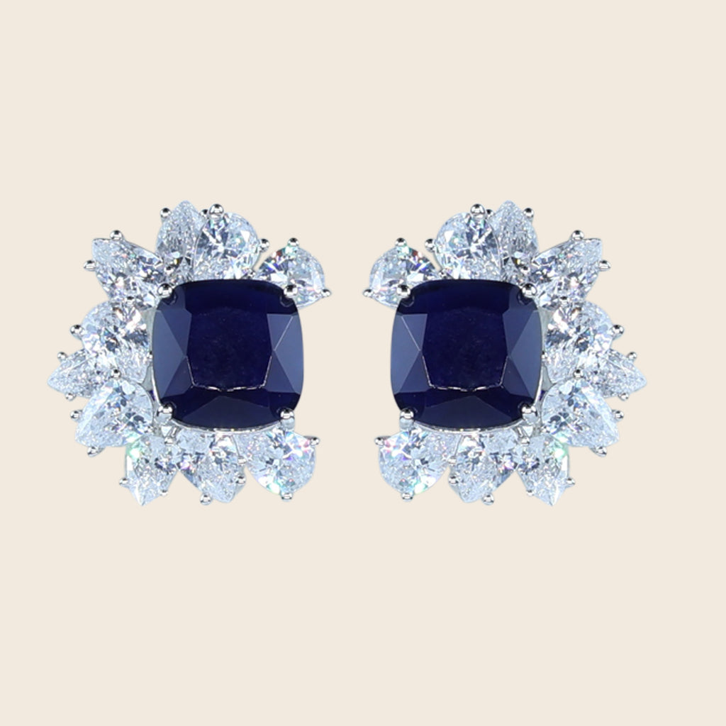 Aanura Ombre Blue and White Drop Earrings