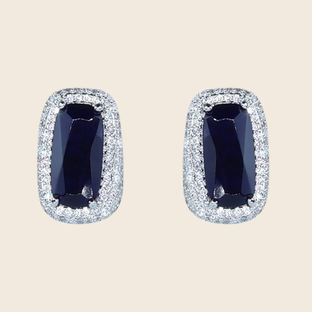 Aanura Yellow Cushion Halo Stud Earrings