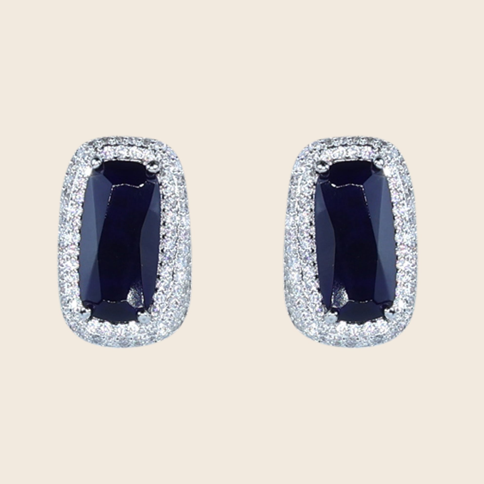 Aanura Yellow Cushion Halo Stud Earrings