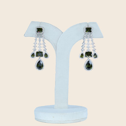 Aanura Pink Sapphire Cascade Drop Earrings