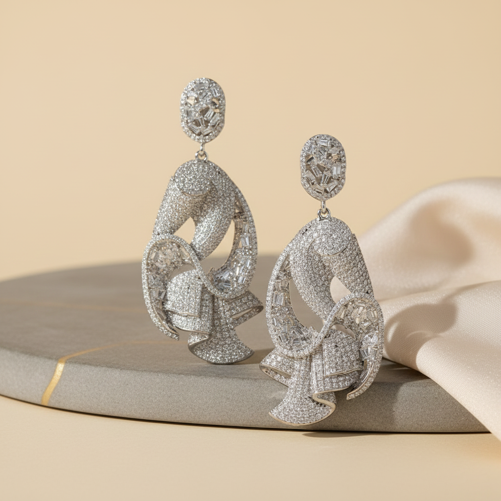 Arinya Multicolor Parrot Dangle Earrings